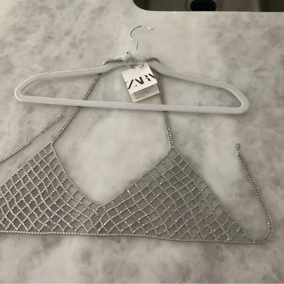 Zara Rhinestone Bra - Picture 4 of 5
